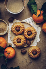 petits gâteaux donut moelleux agrume et chocolat