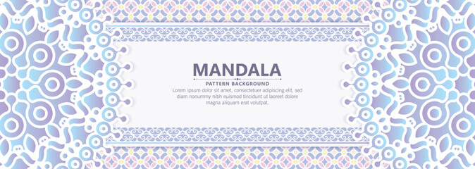 Colorful decorative mandala background