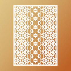 seamless die cut decorative pattern template