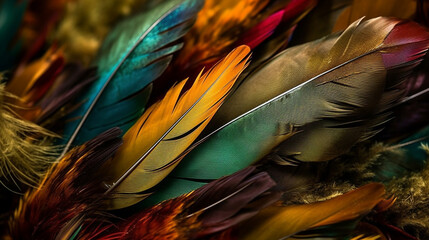 color feather. Generative AI
