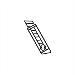 razor blade icon. single icon isolated white background.EPS 10 For Website Mobile UI/UX