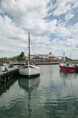 boats in the harbor