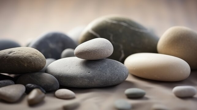 Relaxing background with pebbles