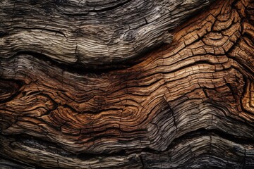 Photograph or digitally created unique texture such as wood grain. Wooden pattern background. Generative Ai.