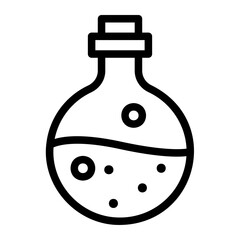 flask line icon
