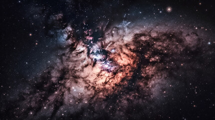 Obraz na płótnie Canvas space and galaxy. Generative AI