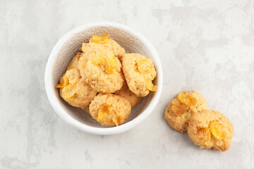 Cornflakes Butter Cookies, popular during eid al fitr in Indonesia
