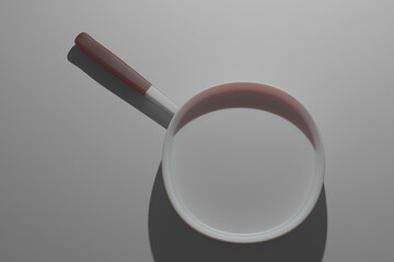 cartoon, frying pan, 3D, white