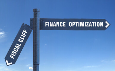 Obraz premium Road sign in the form of arrows in different directions