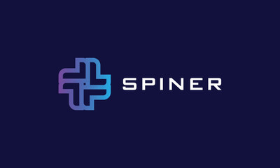 Obraz premium Logo vector elbow minimalist concept element typography simple design line icon flat linear graphic monogram cut out