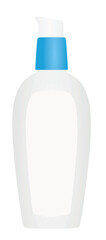 Plastic gel bottle. vector illustration