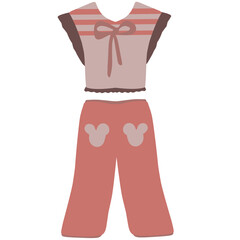 Baby girl dress and pants set