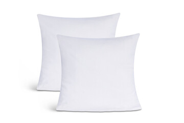Blank white pillow isolated on white