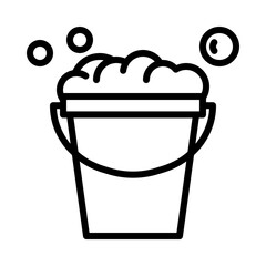 Car wash flat line icon. Outline sign for mobile concept and web design, store.