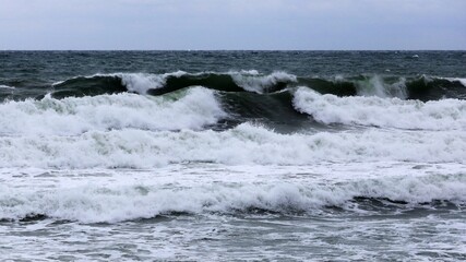 waves on the beach
