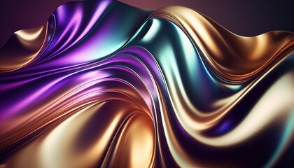 Holographic iridescent background by Generative AI