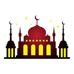 mosque isolated background