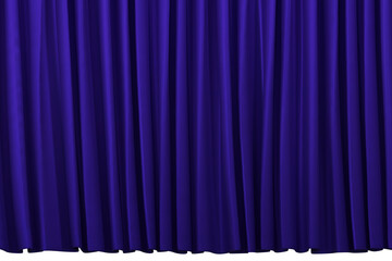 3D purple curtain with the image of a movie theater or stage