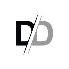 DD letter logo design template elements. DD letter vector logo.