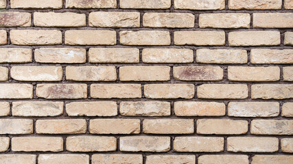 Beautiful building brick background with retro bricks, blank for advertising. Copy space 2