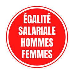 Symbole égalité salariale hommes femmes