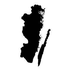 Kalmar county map, province of Sweden. Vector illustration. © Ruslan