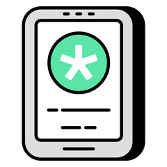 Obraz premium Trendy vector design of mobile medical app