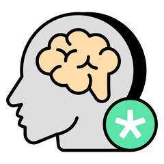 Perfect design icon of mind health 