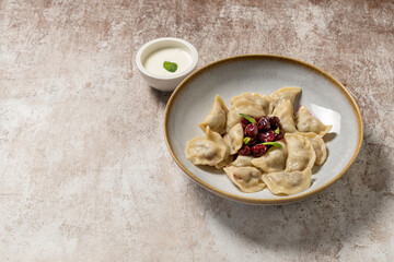 Vareniki with cherries