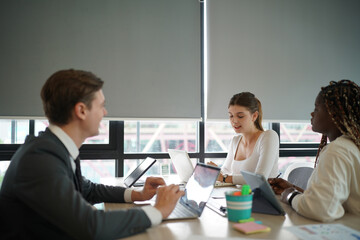 Businesspeople having meeting in the office