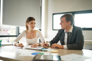 Businesspeople having meeting in the office