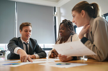 Businesspeople having meeting in the office