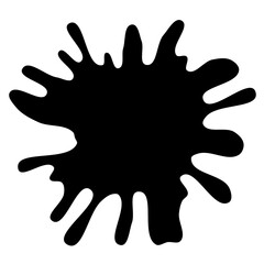 Obraz premium Ink drops and splashes. Blotter spots, liquid paint drip drop splash and ink splatter. Artistic dirty grunge abstract spot vector set. Illustration monochrome drip splash, splat messy inkblot. Vector 