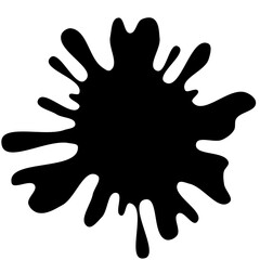 Ink drops and splashes. Blotter spots, liquid paint drip drop splash and ink splatter. Artistic dirty grunge abstract spot vector set. Illustration monochrome drip splash, splat messy inkblot. Vector 