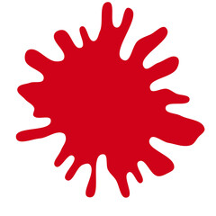 Blood splat splash spot ink stain blot patch liquid vector illustration

