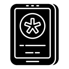 Trendy vector design of mobile medical app