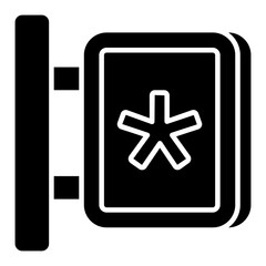 Obraz premium An icon design of medical board