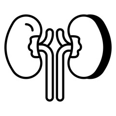 Premium download icon of kidneys