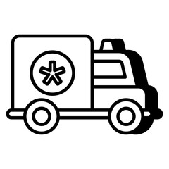 Vector design of ambulance, medical emergency vehicle