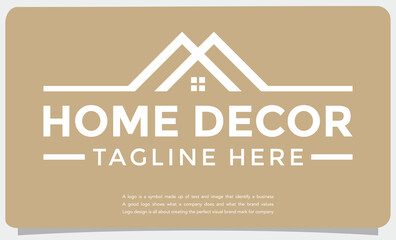 Fototapeta premium monogram vector logo template in home decor