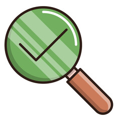 vector magnifying icon