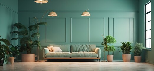 modern living room with sofa