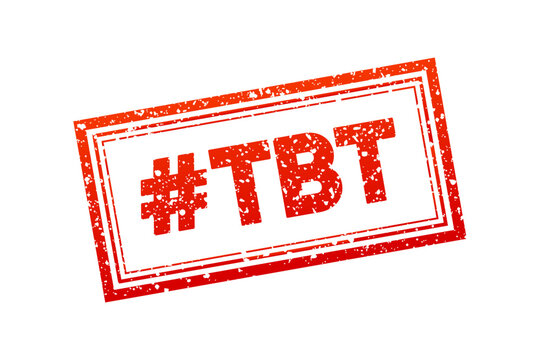 Tbt hashtag. Thursday throwback symbol. Rubber stamp tbt concept. Vector illustration. Generative AI