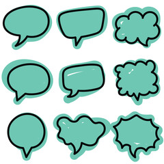 speech bubble and message simple icon