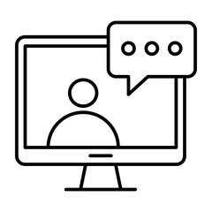 person holding a speech bubble