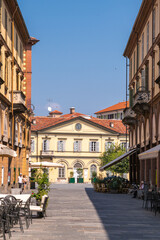 Fototapeta na wymiar View of Saluzzo, Cuneo, Piedmont, Italy