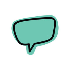 speech bubble and message simple icon