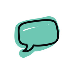speech bubble and message simple icon