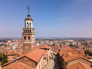 View of Saluzzo, Cuneo, Piedmont, Italy