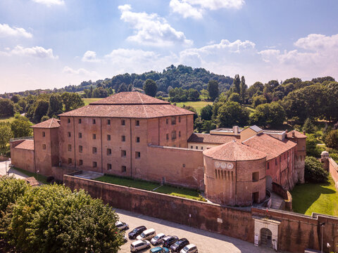 View of Saluzzo, Cuneo, Piedmont, Italy